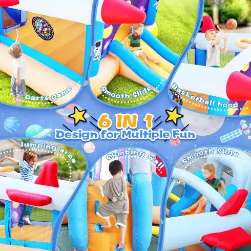 Inflatable bouncer for kids
Outdoor inflatable bounce house with slide
6 in 1 kids inflatable bouncer
Kids inflatable bouncer with blower
Inflatable play set for kids
Target ball game trampoline