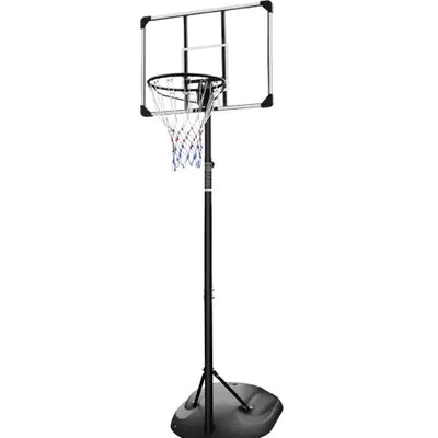 Portable Basketball Hoop System Stand Height Adjustable 7.5ft - 9.2ft With 32 Inch Backboard And Wheels For Youth Adults Indoor Outdoor Basketball Goal